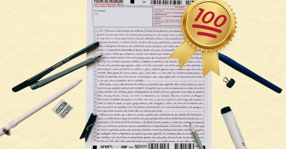 3 redações exemplares do Enem 2025 corrigidas por um professor