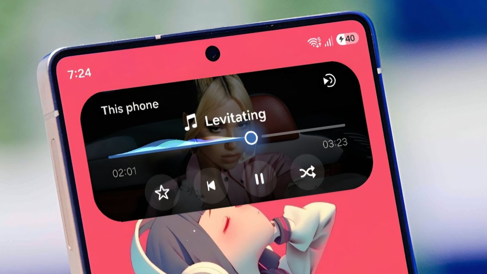 One UI 9 renova reprodutor de mídia com mais cores e visual transparente