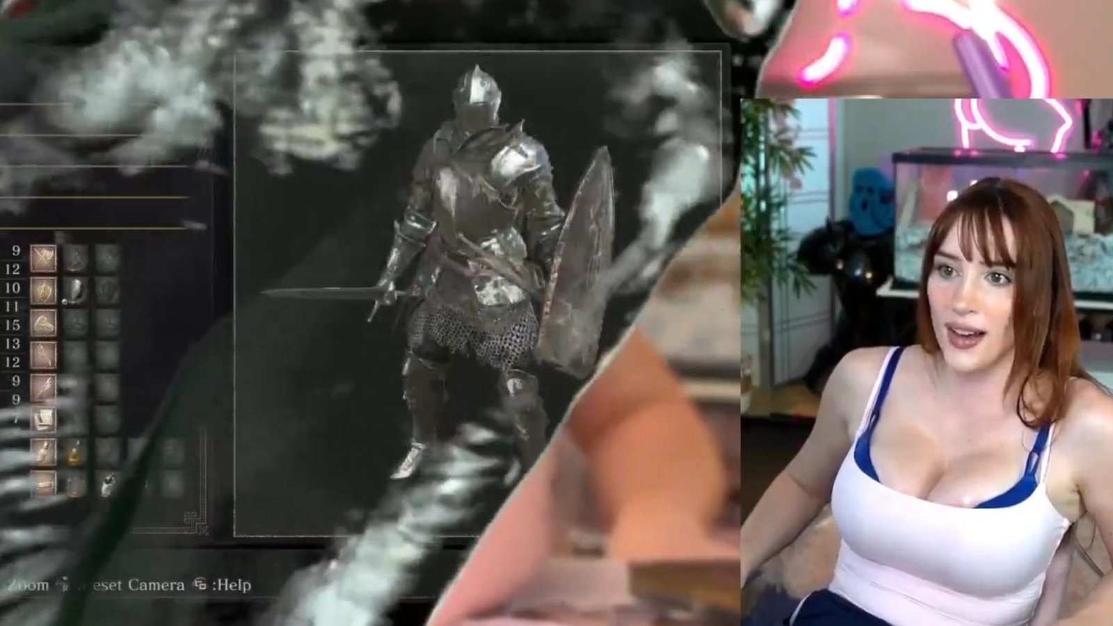 Streamer é suspensa da Twitch após jogar Dark Souls nos pés em live