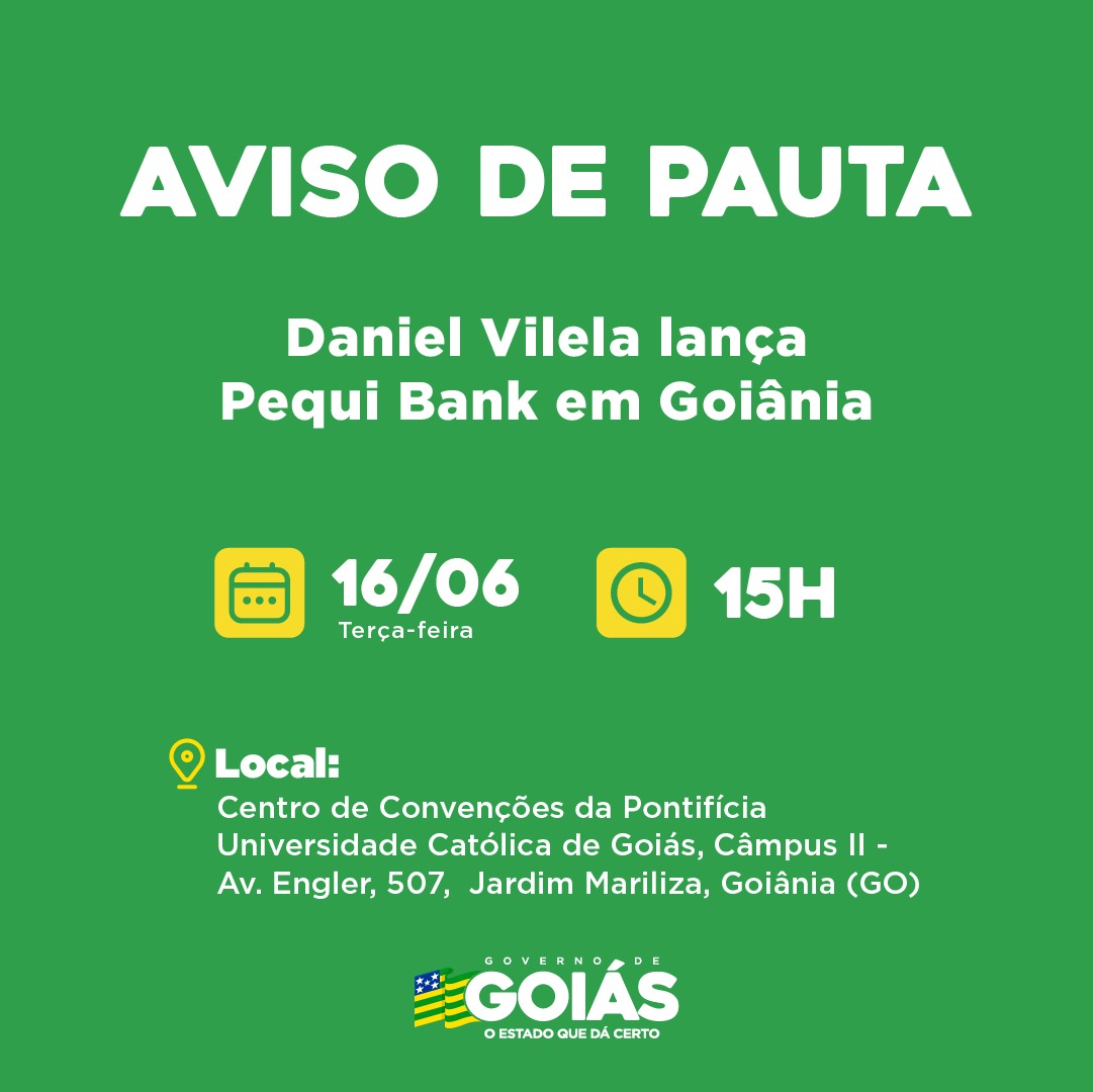 Agenda do governador para tarde de terça-feira