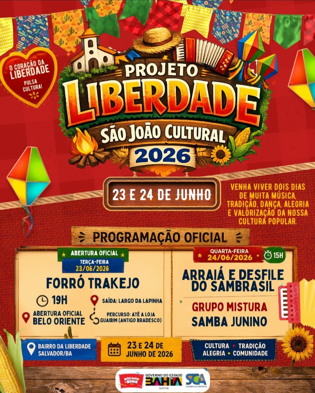 Festejo Junino agita bairro da Liberdade em Salvador