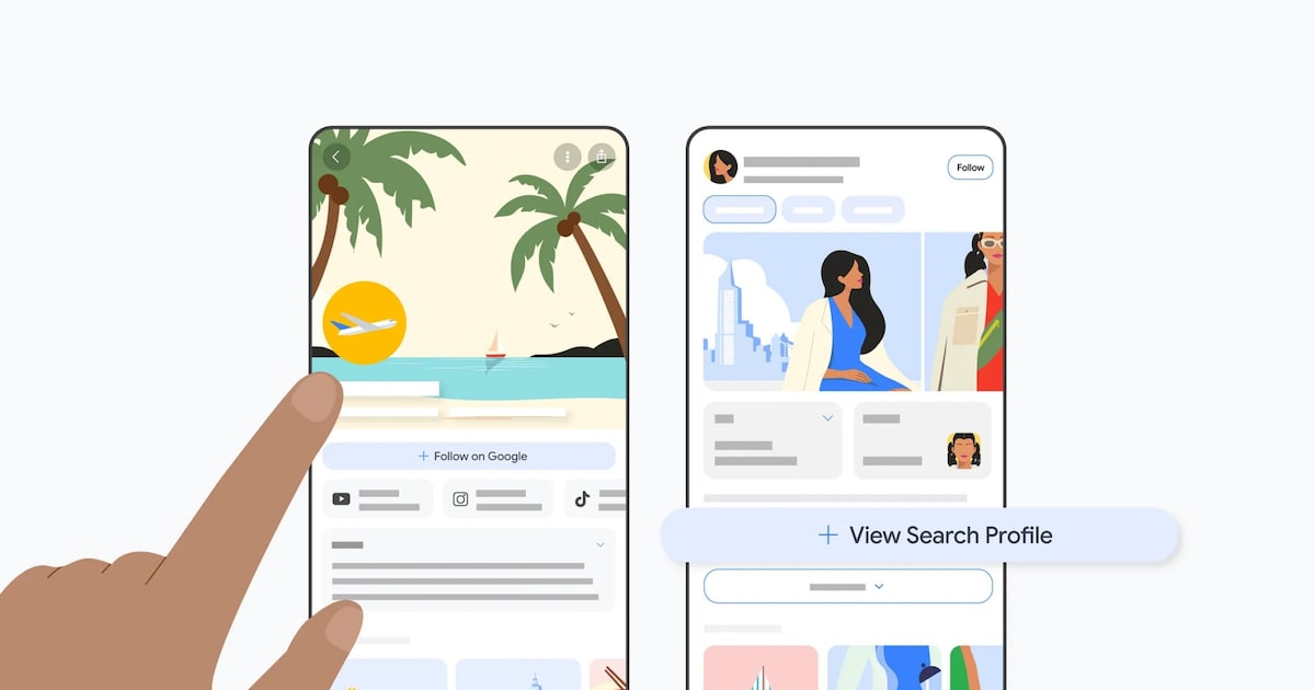 Google lança ‘Perfis de Busca’ no Brasil para criadores de conteúdo e editores